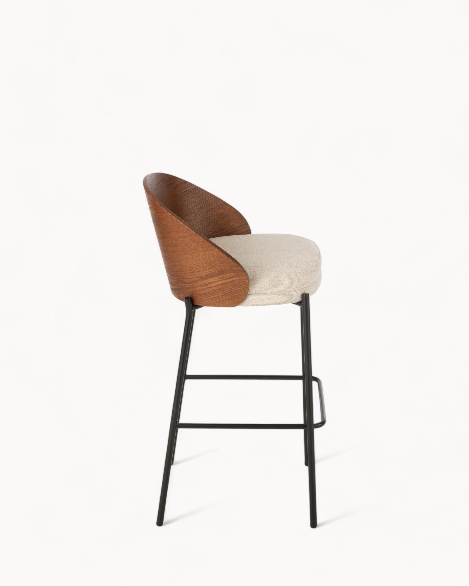 Hom & Ember - Bar Stool Plywood and Metal - Hom & Ember