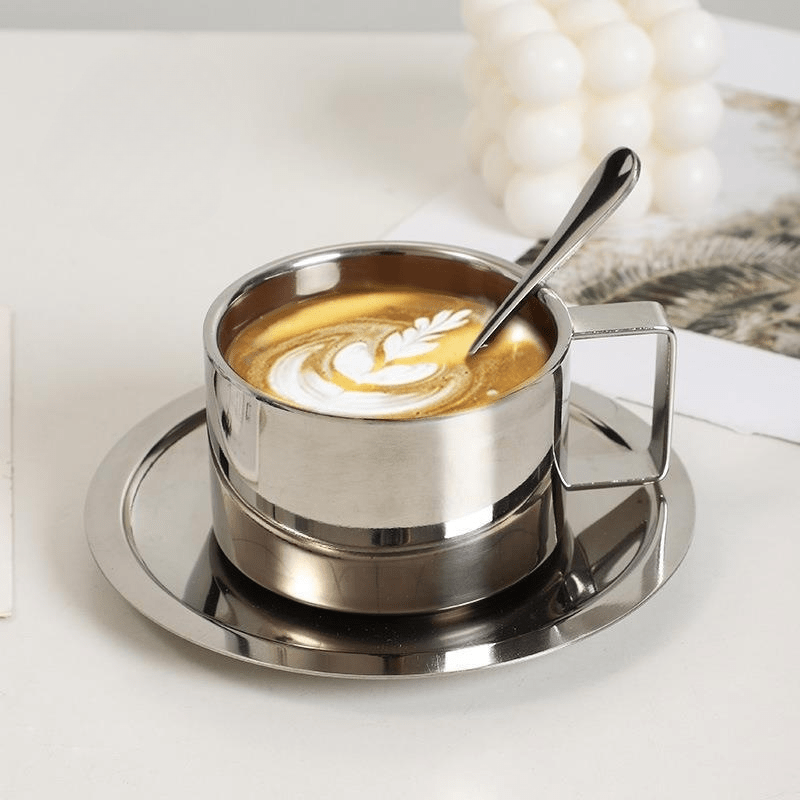 Hom & Ember – Steel Coffee Set - Hom & Ember