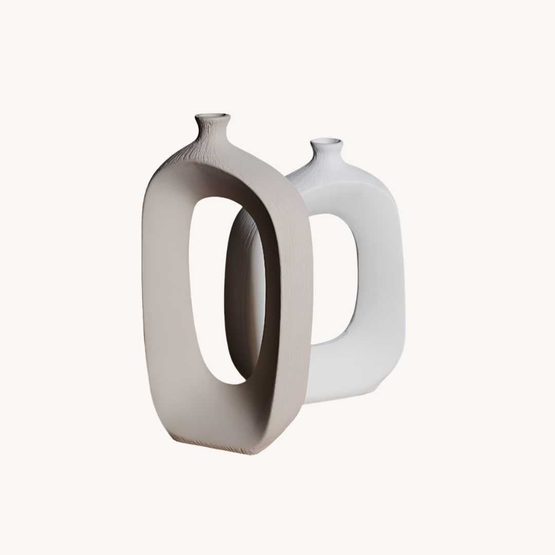 Hom & Ember – Brushed Ceramic Vase