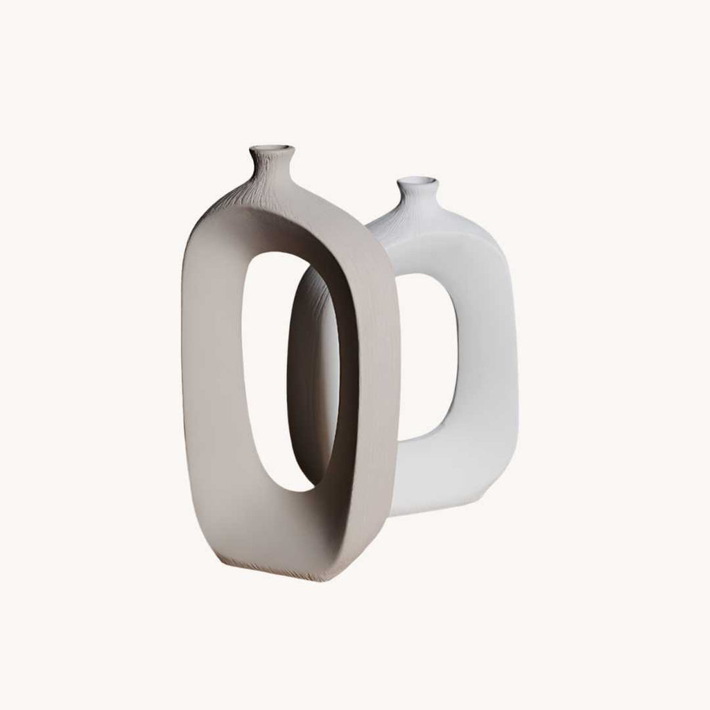 Hom & Ember – Brushed Ceramic Vase