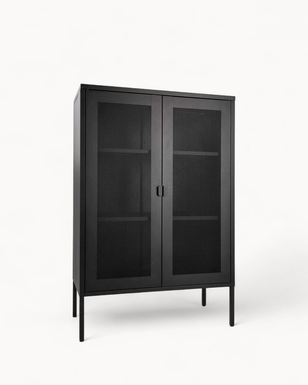Hom & Ember - Metal Cabinet with Mesh Doors