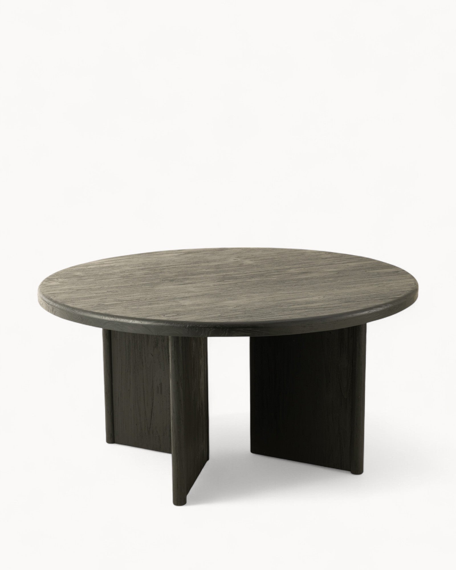 Hom & Ember - Round Dining Table Teak Look