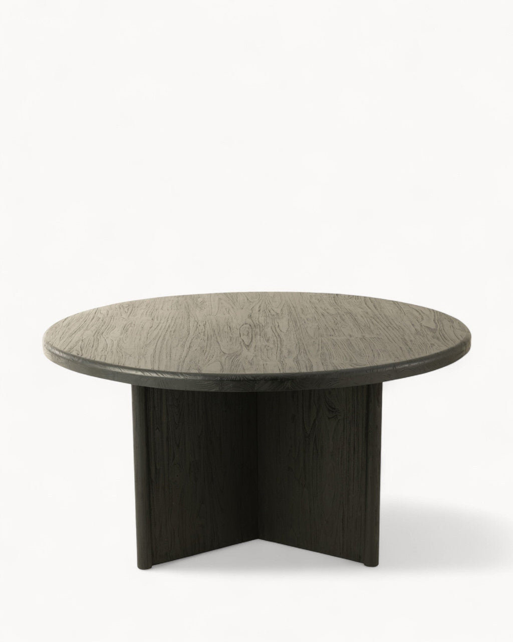 Hom & Ember - Round Dining Table Teak Look