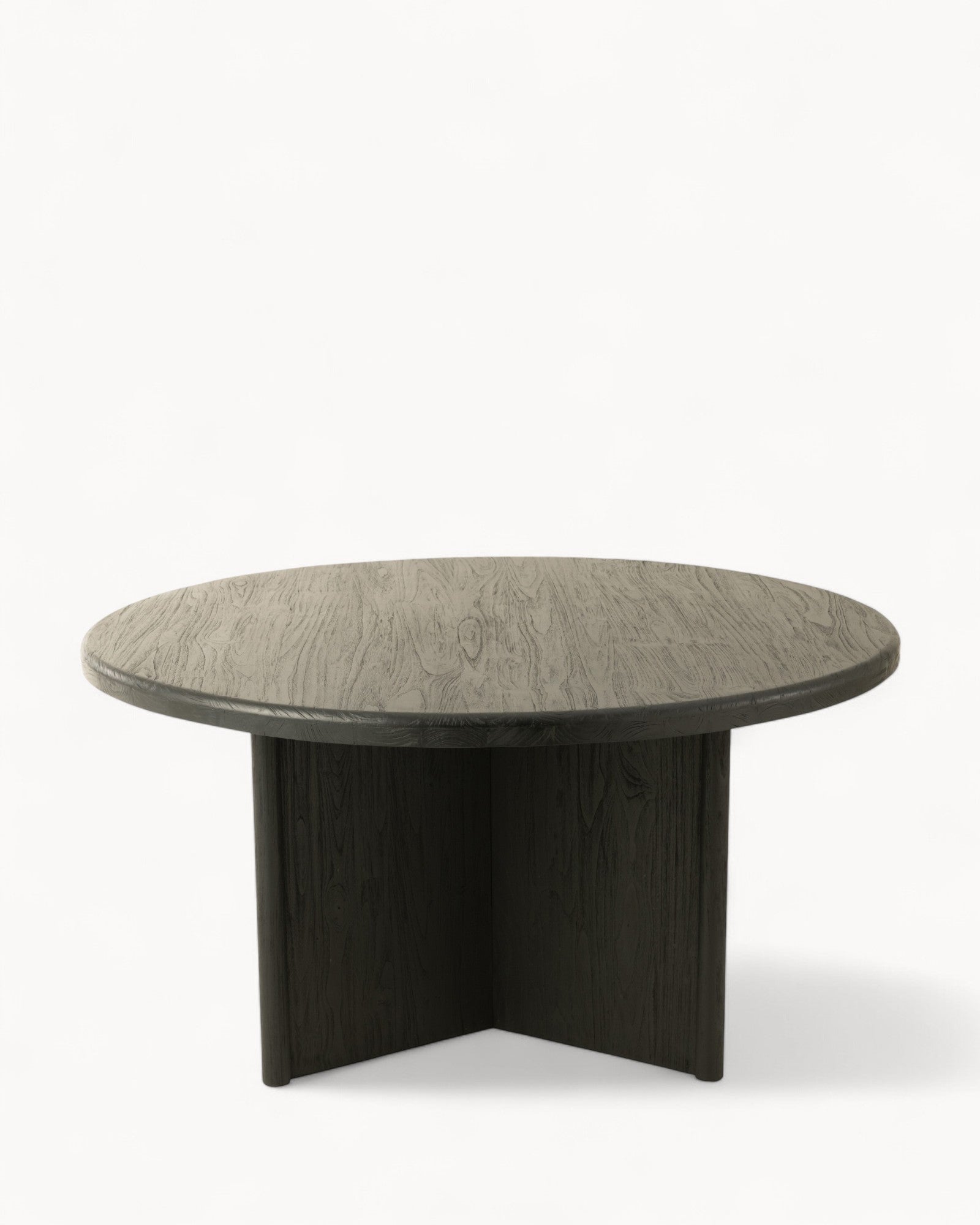 Hom & Ember - Round Dining Table Teak Look