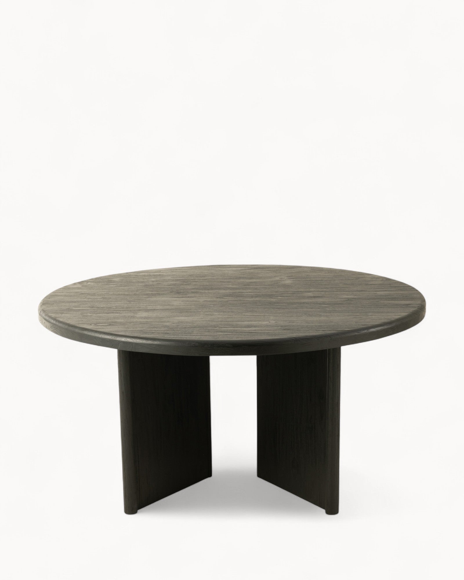 Hom & Ember - Round Dining Table Teak Look