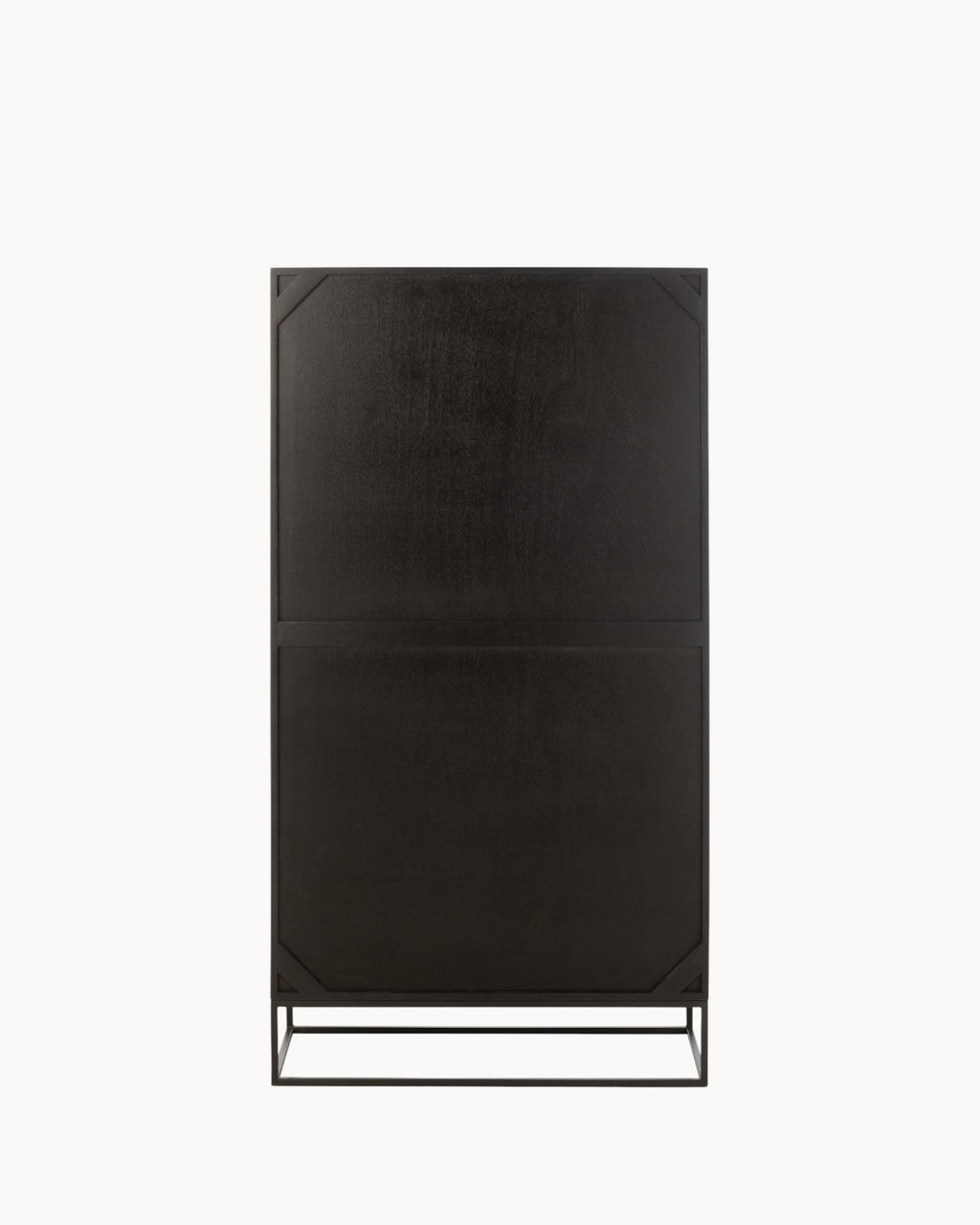 Hom & Ember - Tall Cabinet in Black Wood and MDF