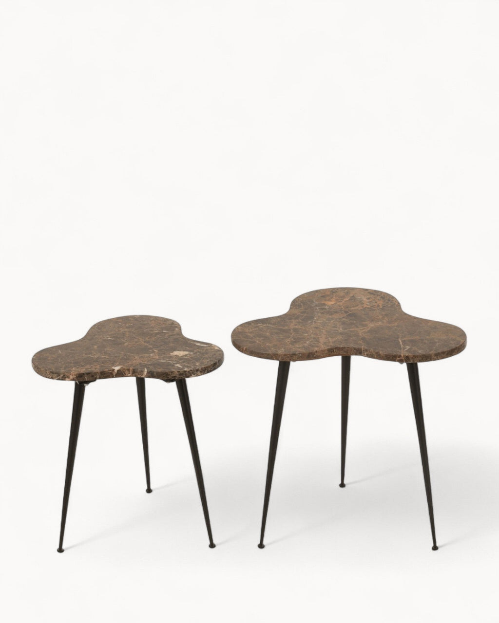 Hom & Ember - Nesting Tables Set of 3 Marble Look