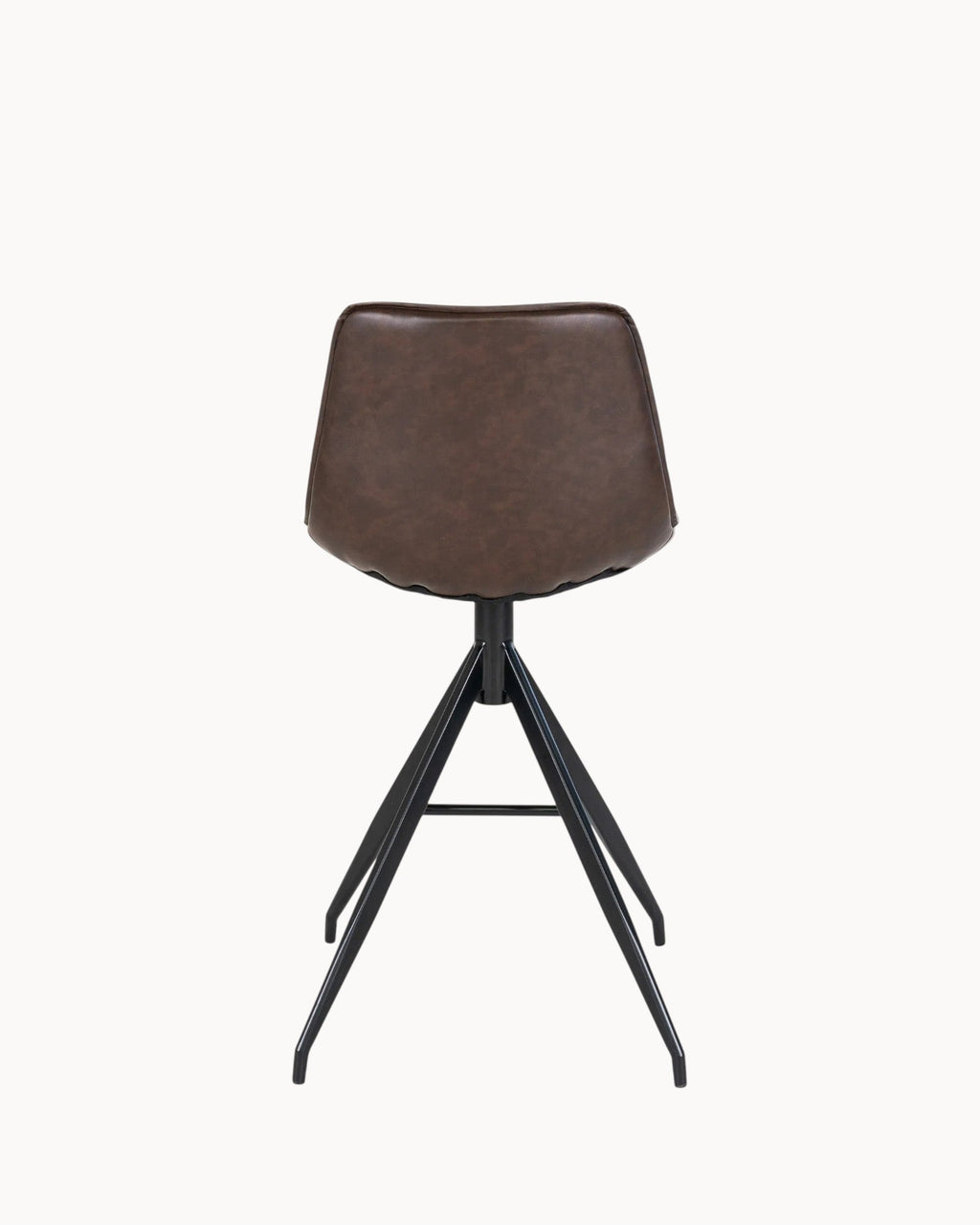 Hom & Ember - Counter Chair Brown PU Leather