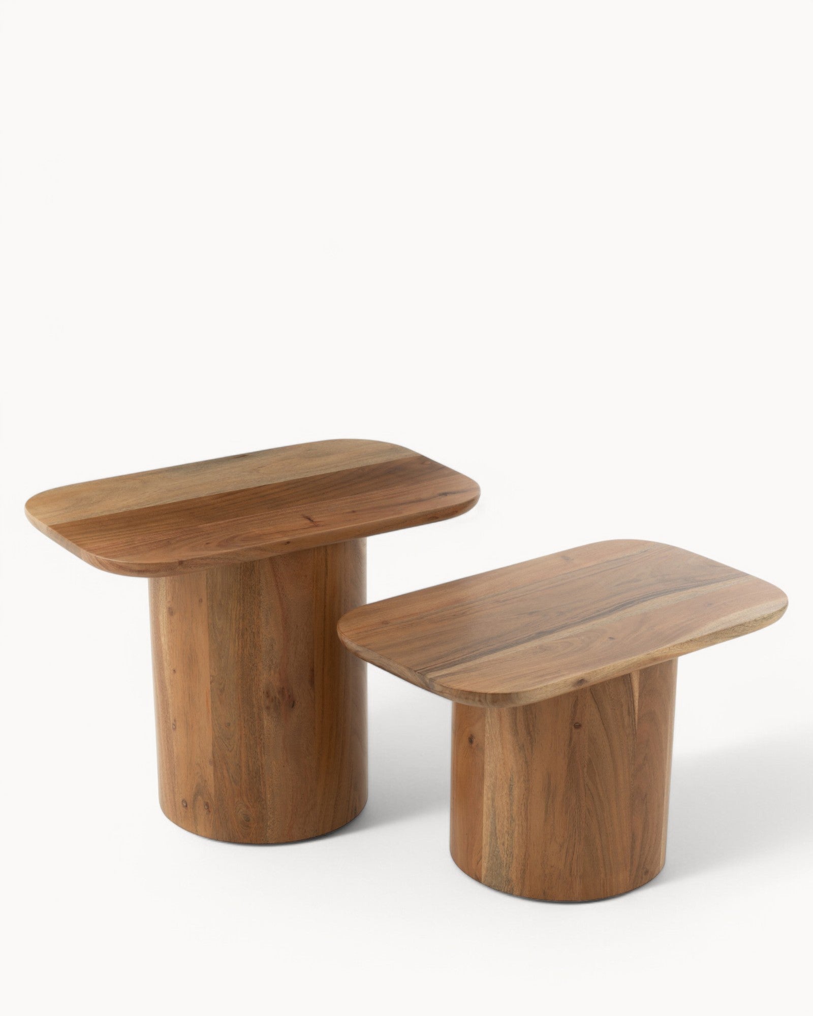 Hom & Ember - Side Tables Set of 2 Acacia and MDF