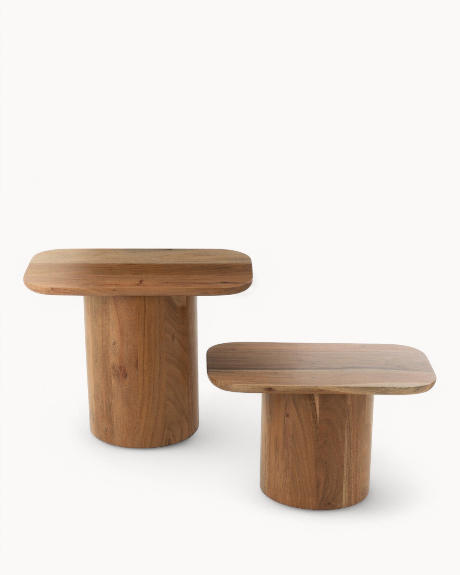 Hom & Ember - Side Tables Set of 2 Acacia and MDF