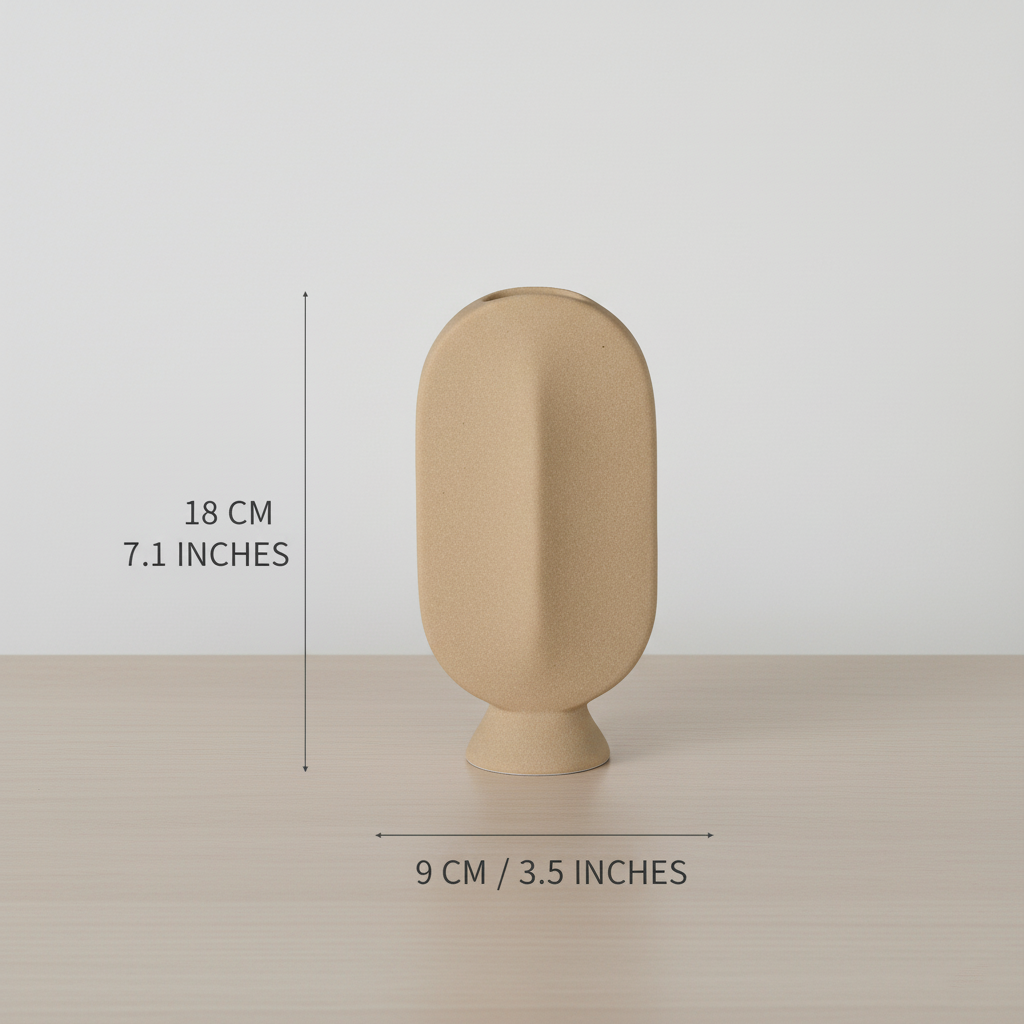 Hom & Ember – Frosted Ceramic Face Vase