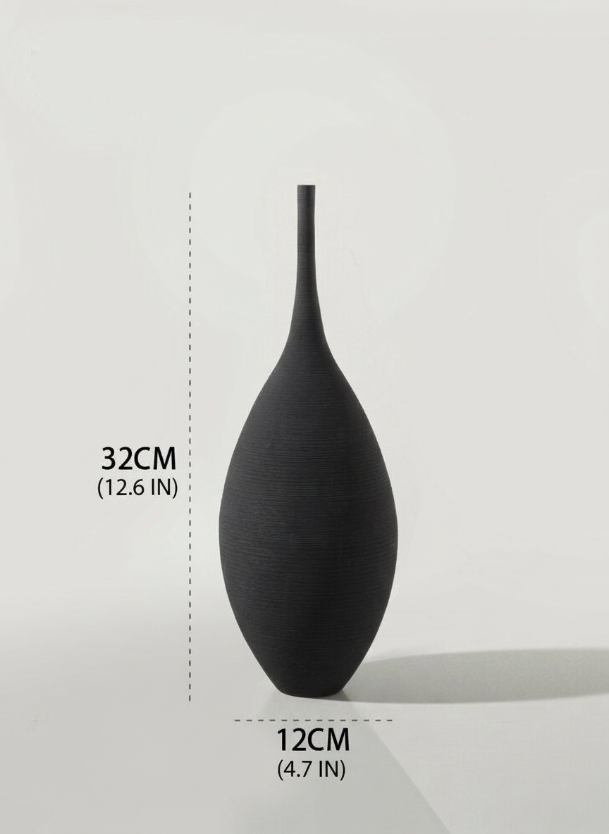 Hom & Ember – Wabi-Sabi Ceramic Vase