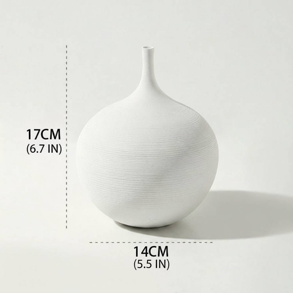 Hom & Ember – Wabi-Sabi Ceramic Vase