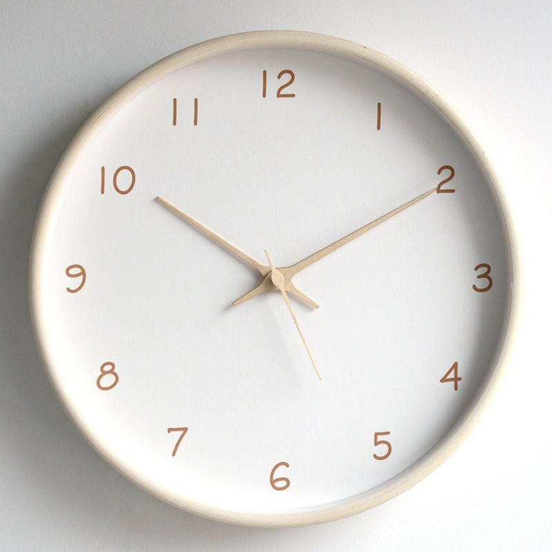 Hom & Ember – Stylish Modern Minimalist Wooden Wall Clock for Timeless Elegance