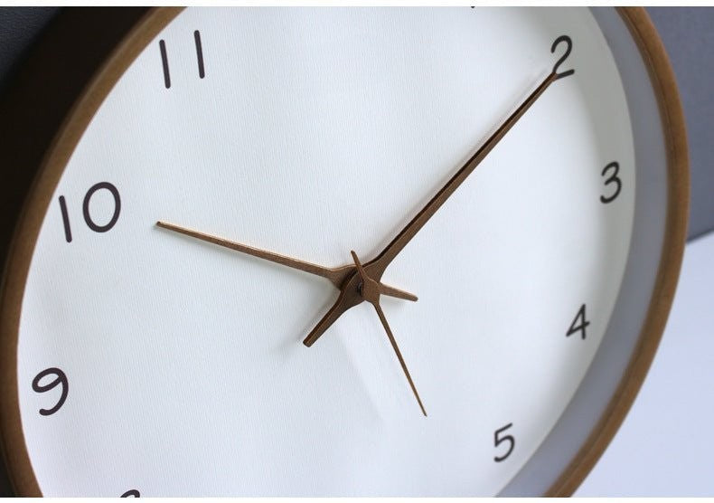 Hom & Ember – Stylish Modern Minimalist Wooden Wall Clock for Timeless Elegance