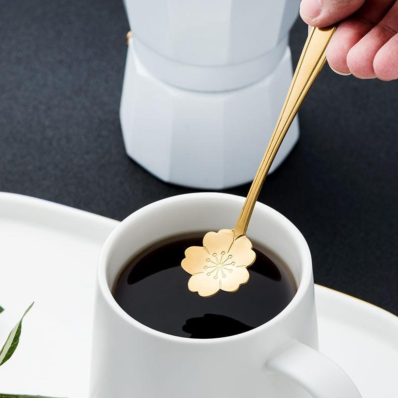 Hom & Ember – 8 - Piece Stainless Steel Floral Teaspoon Set for an Elegant Tea Experience - Hom & Ember