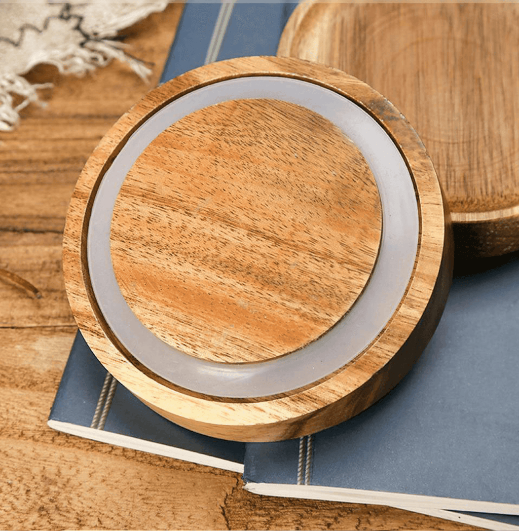 Hom & Ember – Acacia & Glass Food Bins - Hom & Ember