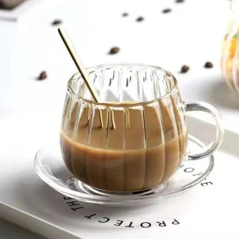 Hom & Ember – Artisanal Glass Ruffle Mugs for a Chic and Cosy Interior - Hom & Ember