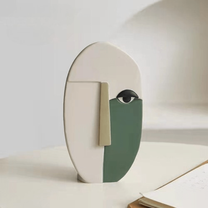 Hom & Ember – Artistic Face Ceramic Vase - Hom & Ember