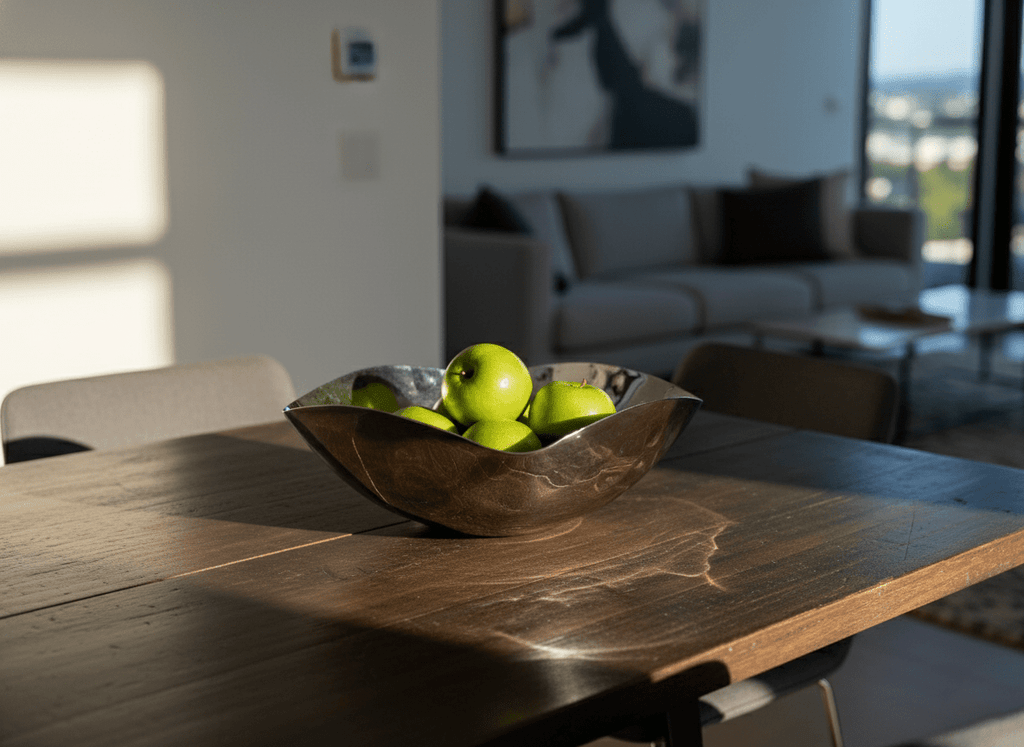 Hom & Ember – Asymmetrical Steel Bowl 20 cm Modern Sculptural Design - Hom & Ember