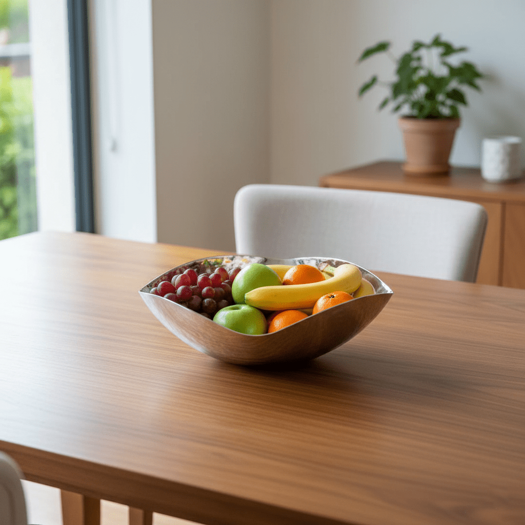 Hom & Ember – Asymmetrical Steel Bowl 20 cm Modern Sculptural Design - Hom & Ember