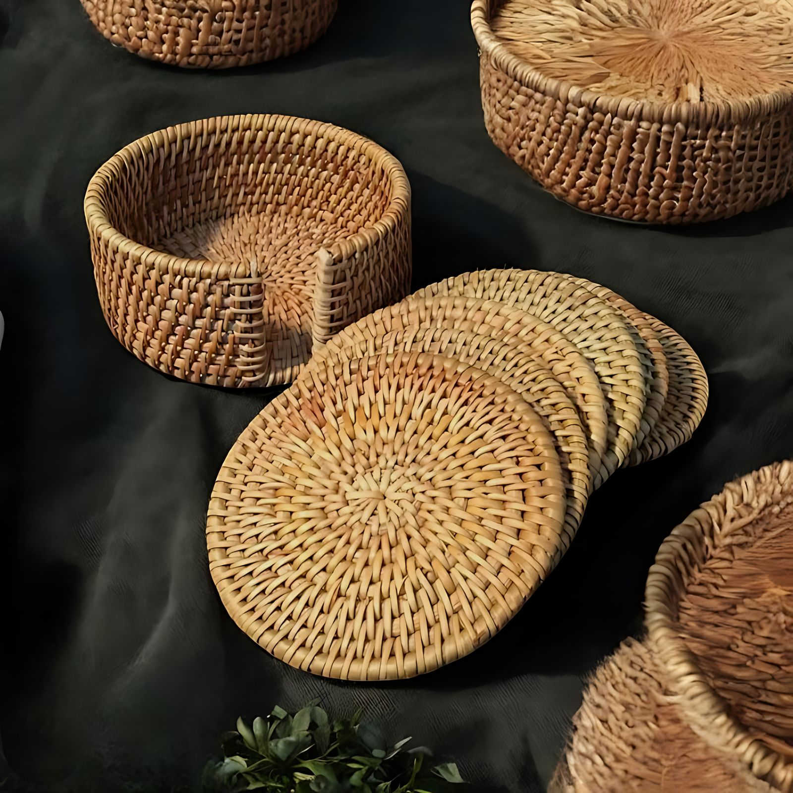Hom & Ember – Bamboo Coasters - Hom & Ember