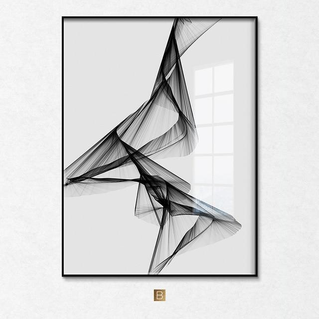 Hom & Ember – Black & White Canvas - Hom & Ember