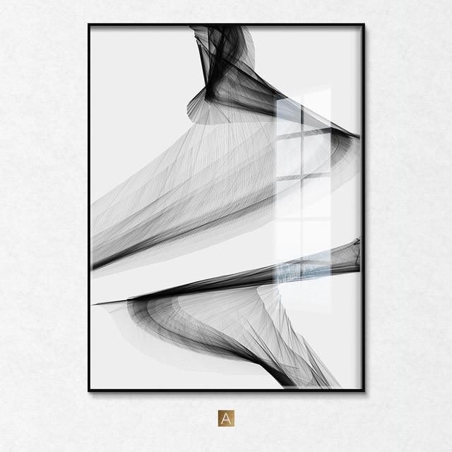 Hom & Ember – Black & White Canvas - Hom & Ember