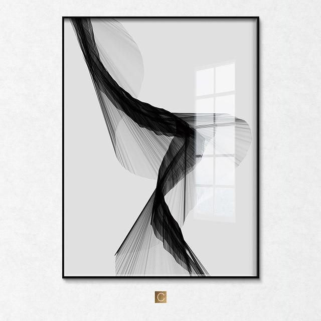 Hom & Ember – Black & White Canvas - Hom & Ember