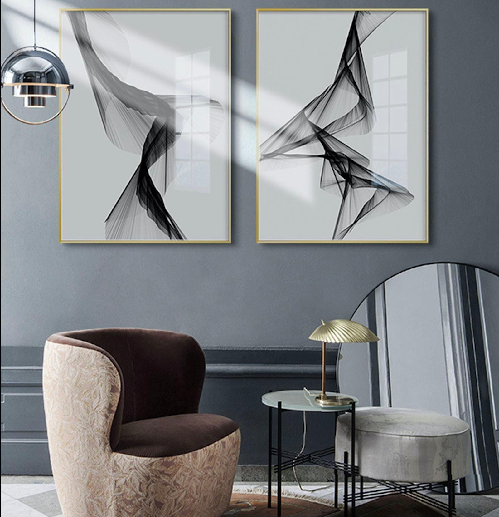 Hom & Ember – Black & White Canvas - Hom & Ember