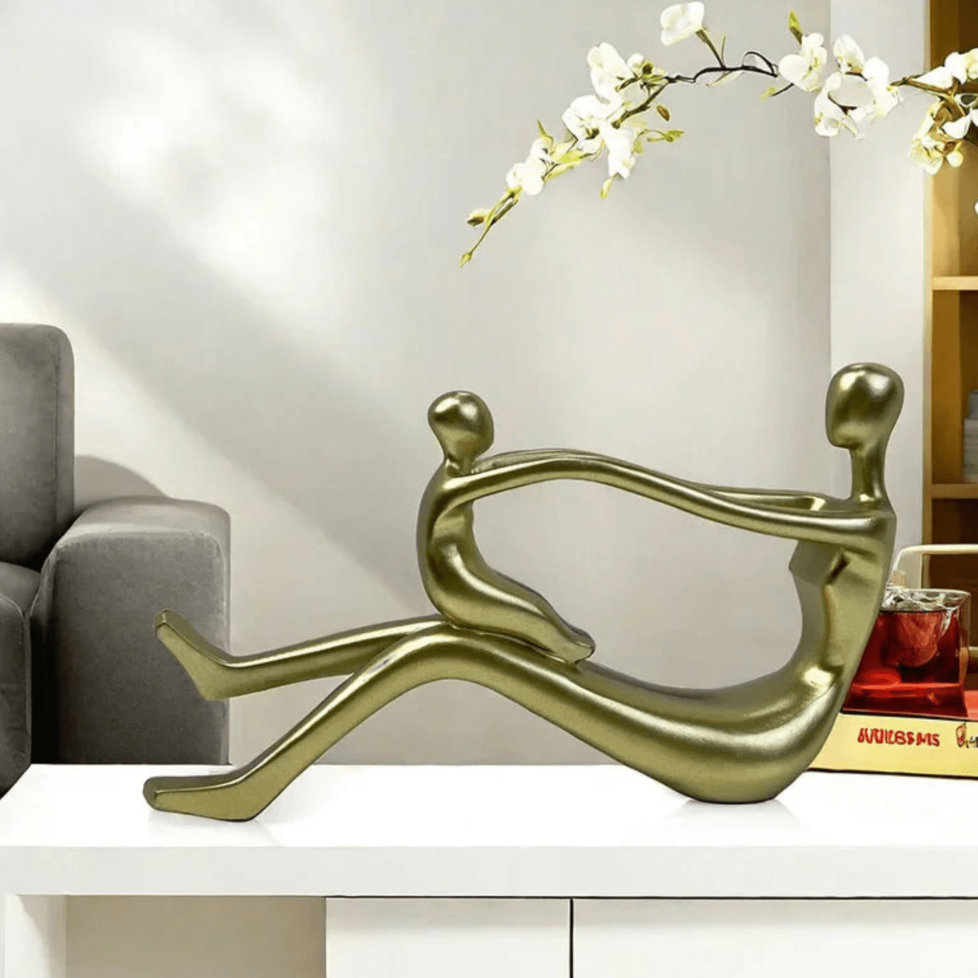 Hom & Ember – Bonded Moments Sculpture for a Touch of Artistic Elegance - Hom & Ember