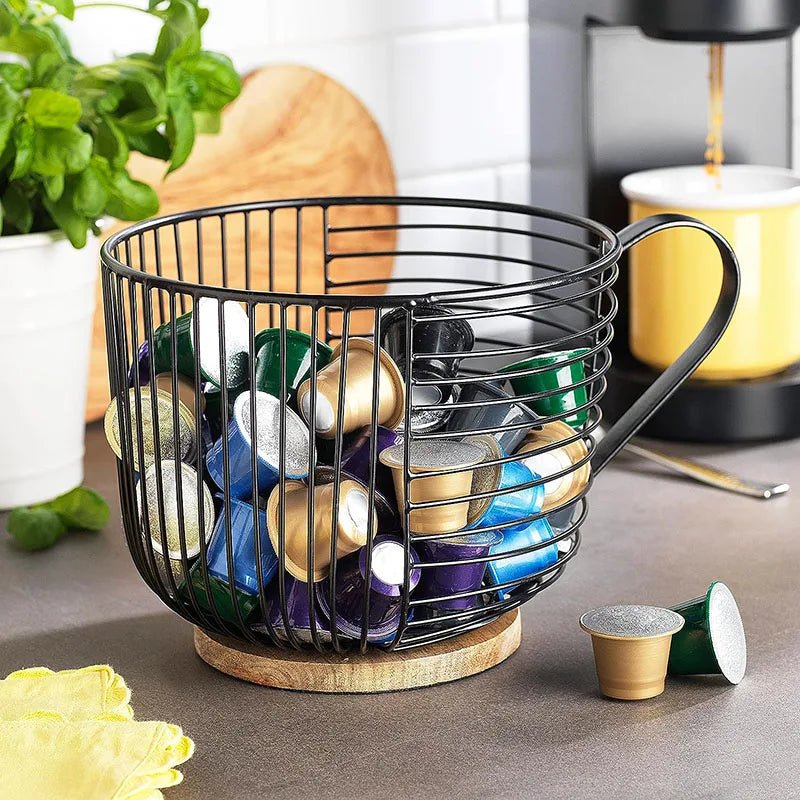 Hom & Ember – Brew Basket Organiser for Neat Coffee Corners - Hom & Ember