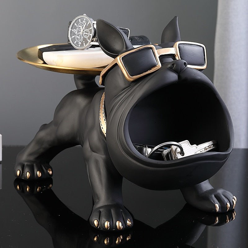 Hom & Ember – Bulldog Storage Bin and Tray for a Stylish and Organised Space - Hom & Ember