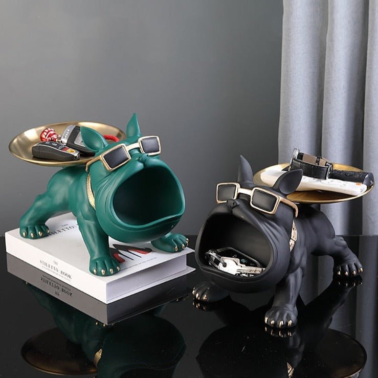 Hom & Ember – Bulldog Storage Bin and Tray for a Stylish and Organised Space - Hom & Ember