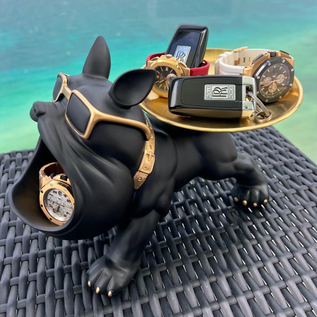 Hom & Ember – Bulldog Storage Bin and Tray for a Stylish and Organised Space - Hom & Ember