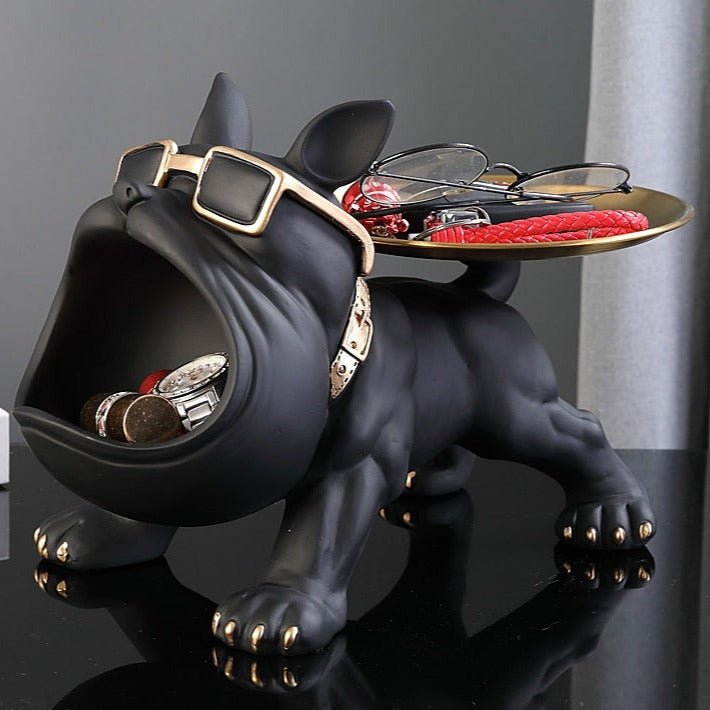 Hom & Ember – Bulldog Storage Bin and Tray for a Stylish and Organised Space - Hom & Ember