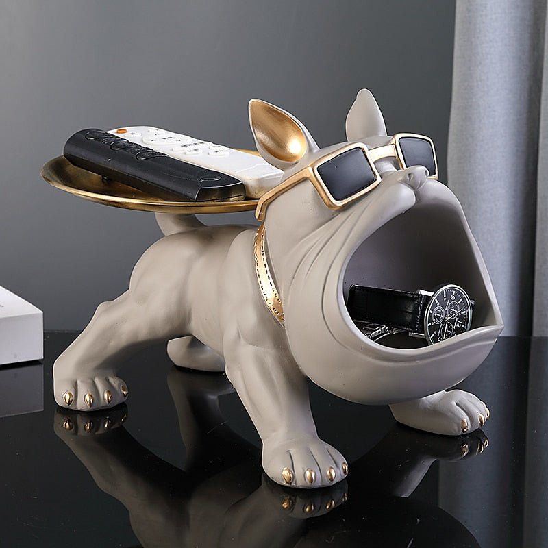 Hom & Ember – Bulldog Storage Bin and Tray for a Stylish and Organised Space - Hom & Ember