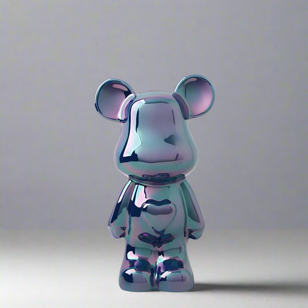 Hom & Ember – Ceramic Heart Bear Figurine - Hom & Ember