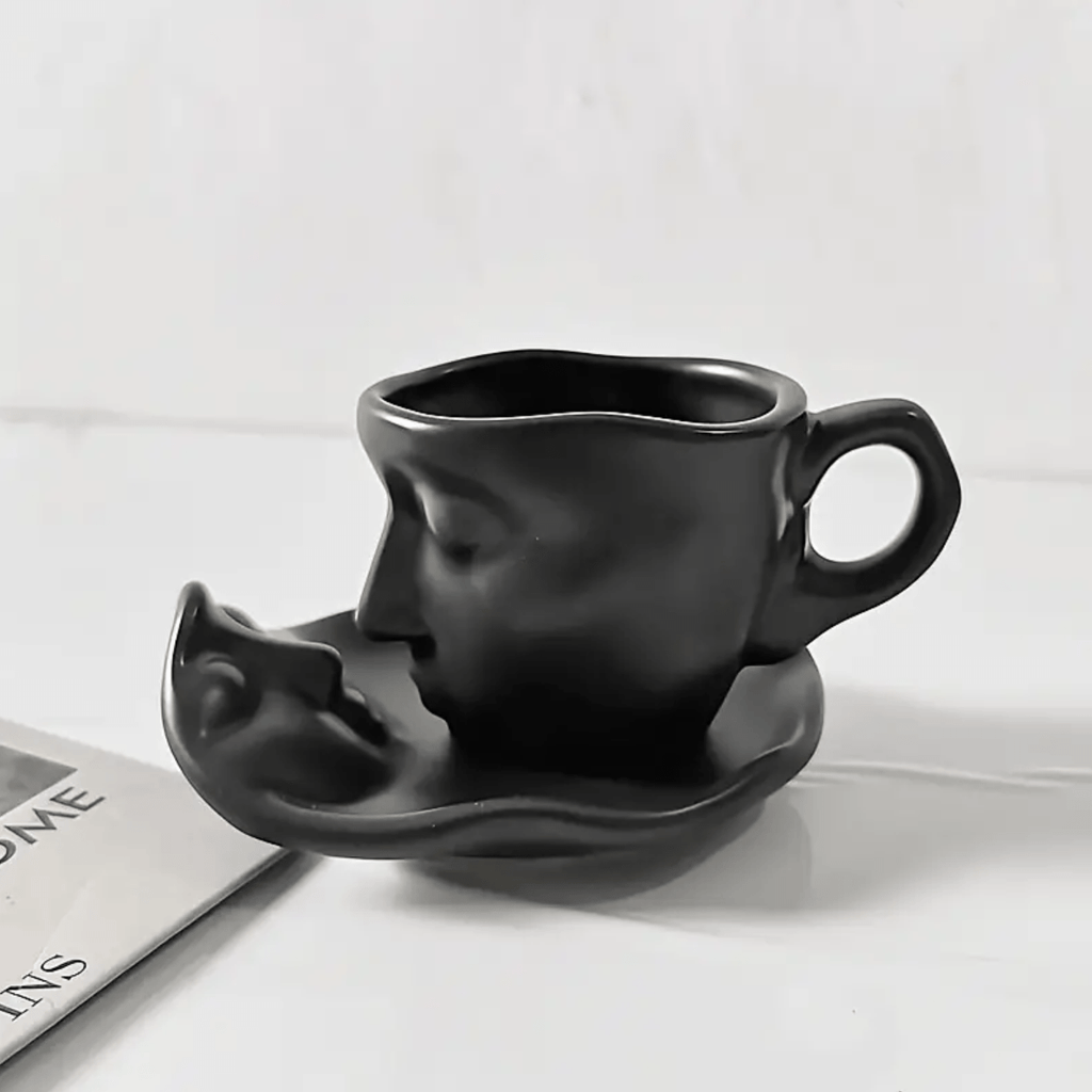 Hom & Ember – Ceramic Kissing Coffee Set - Hom & Ember
