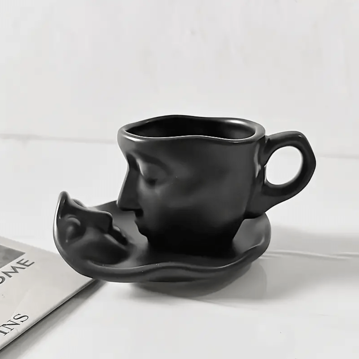 Hom & Ember – Ceramic Kissing Coffee Set - Hom & Ember