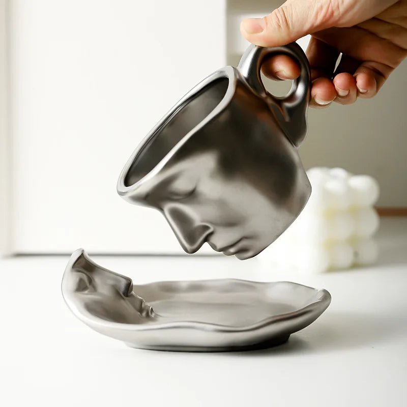 Hom & Ember – Ceramic Kissing Coffee Set - Hom & Ember