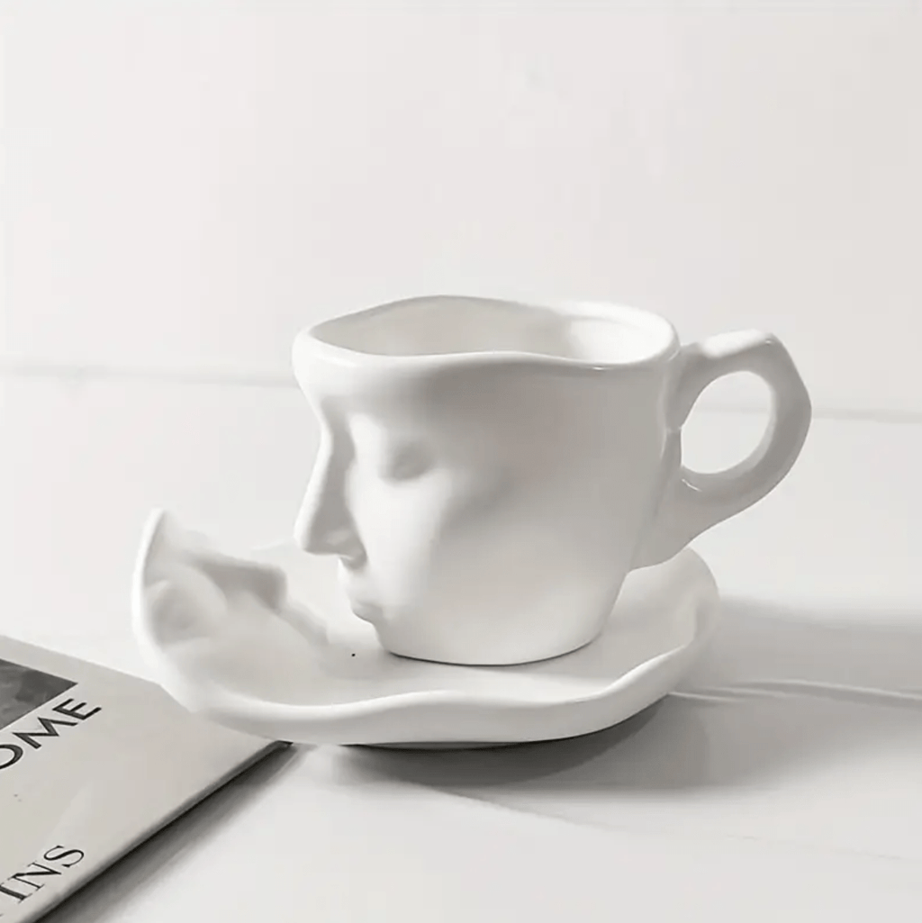 Hom & Ember – Ceramic Kissing Coffee Set - Hom & Ember