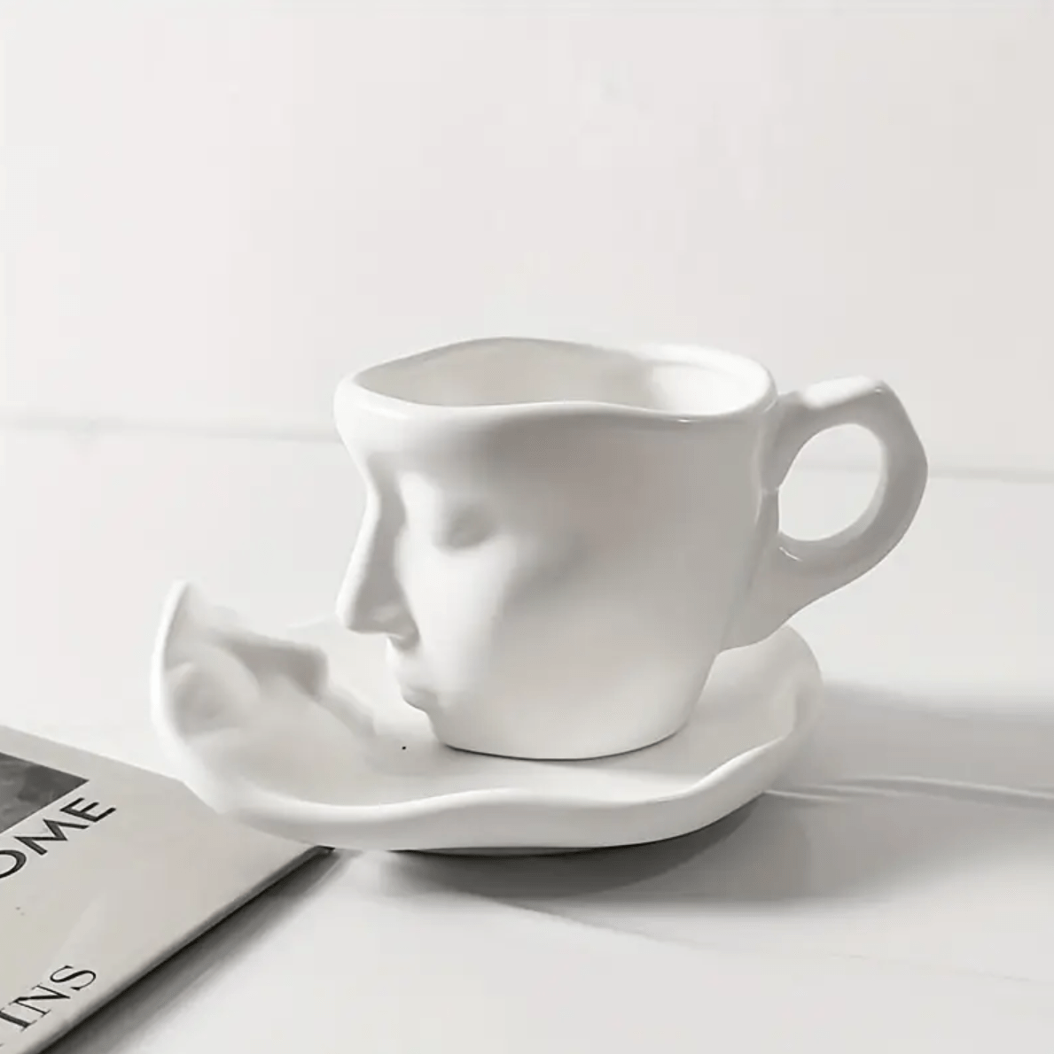 Hom & Ember – Ceramic Kissing Coffee Set - Hom & Ember