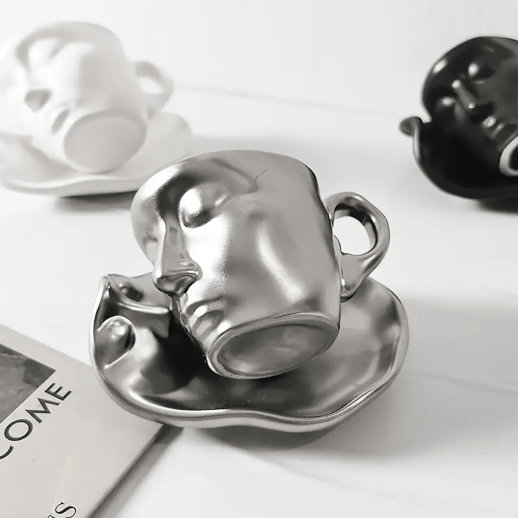 Hom & Ember – Ceramic Kissing Coffee Set - Hom & Ember
