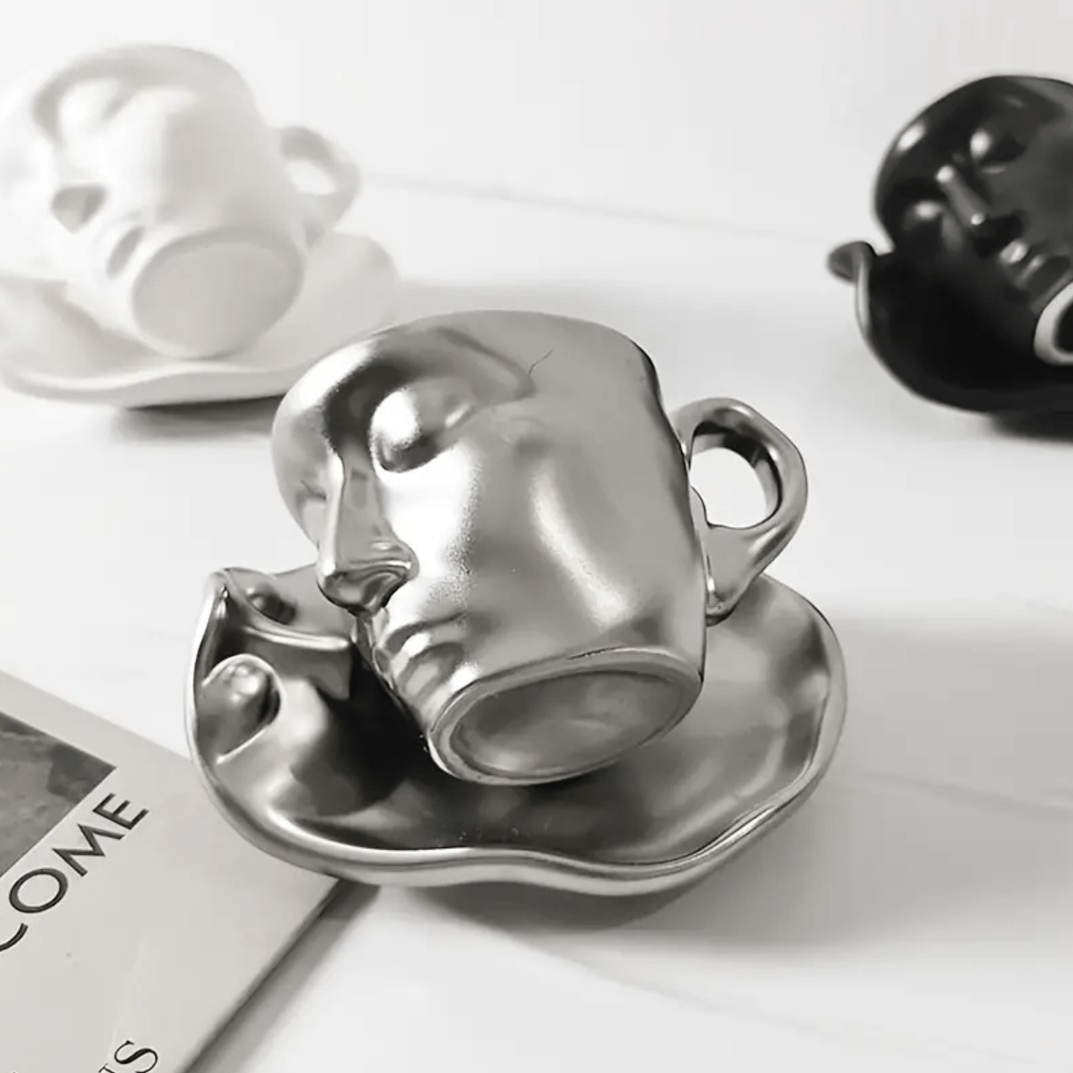 Hom & Ember – Ceramic Kissing Coffee Set - Hom & Ember