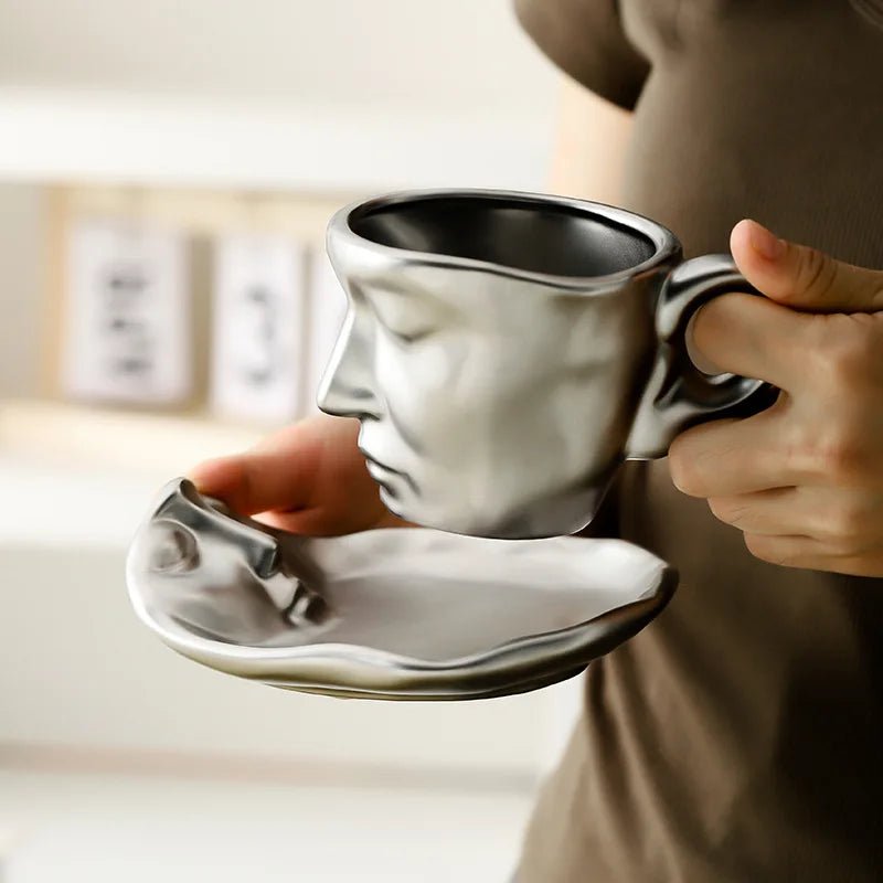 Hom & Ember – Ceramic Kissing Coffee Set - Hom & Ember