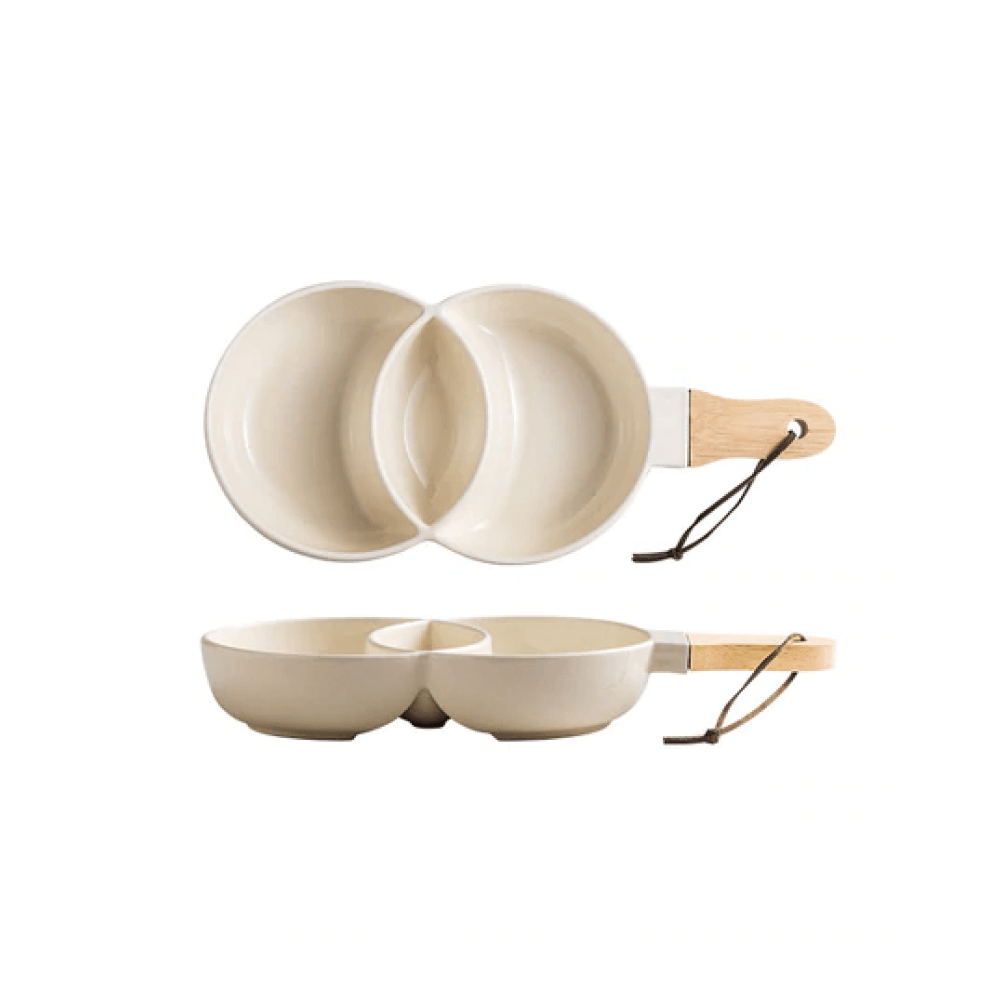 Hom & Ember – Ceramic Snack Dish with Artistic Charm - Hom & Ember