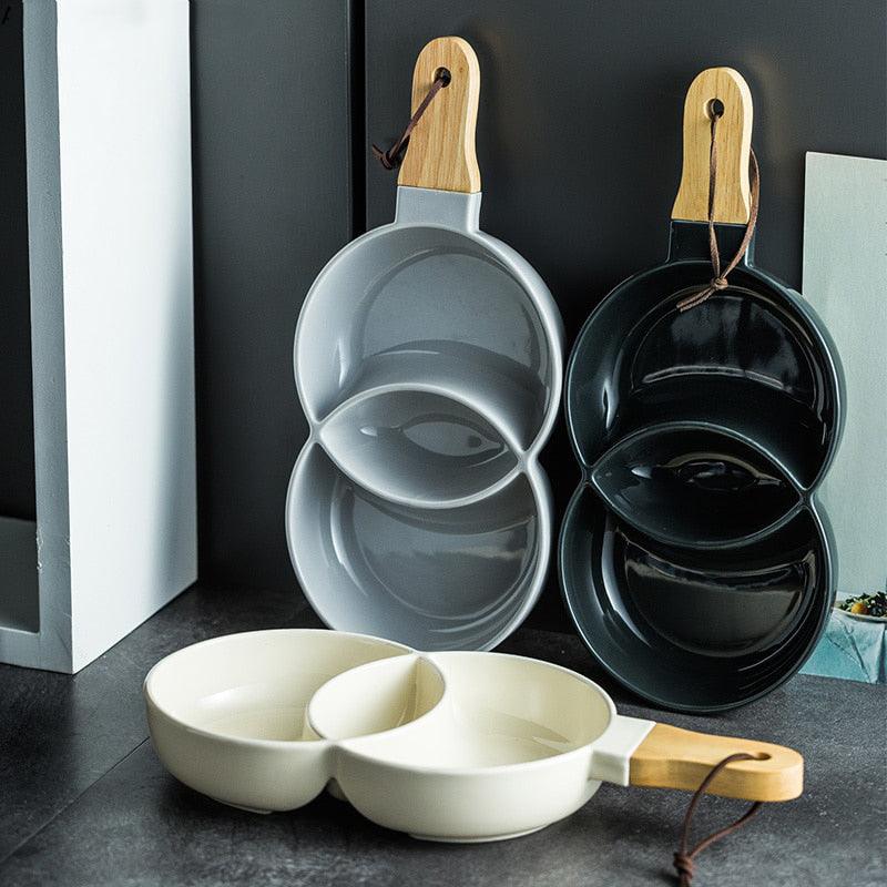 Hom & Ember – Ceramic Snack Dish with Artistic Charm - Hom & Ember