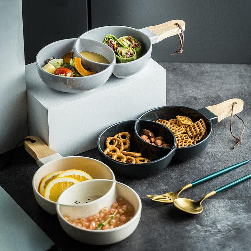 Hom & Ember – Ceramic Snack Dish with Artistic Charm - Hom & Ember