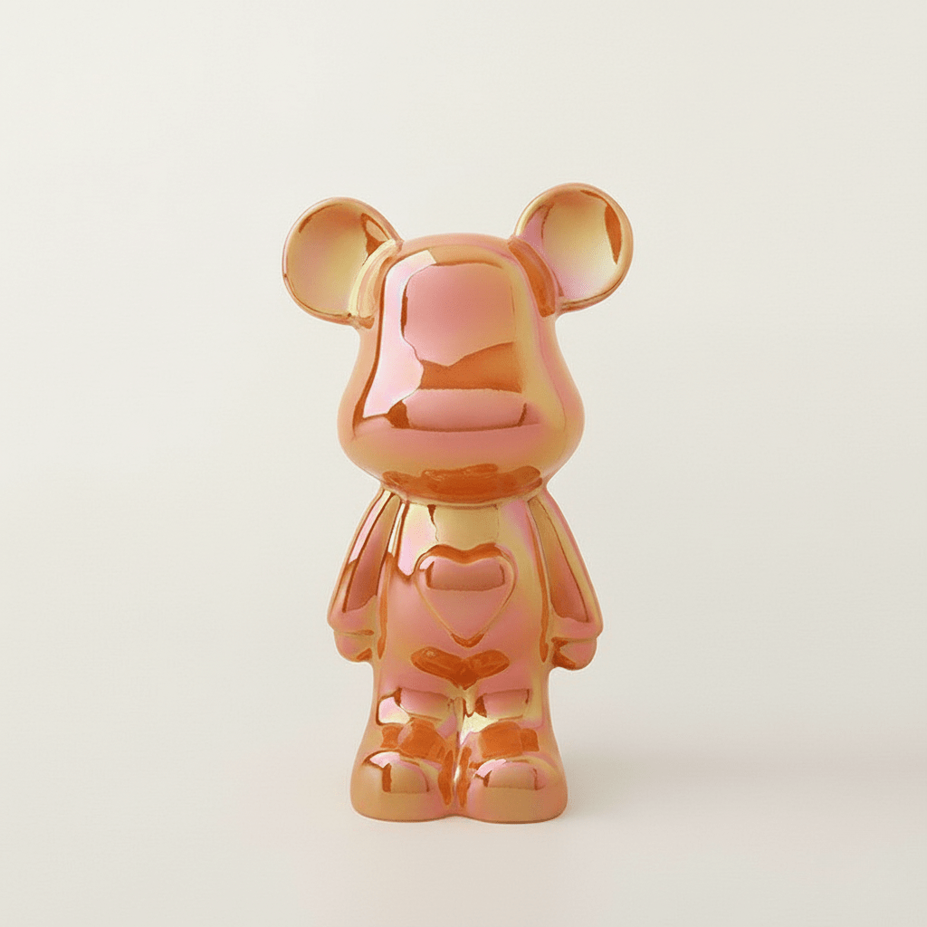 Hom & Ember – Charming Ceramic Bear Sculpture in Elegant Tones for a Touch of Whimsy - Hom & Ember